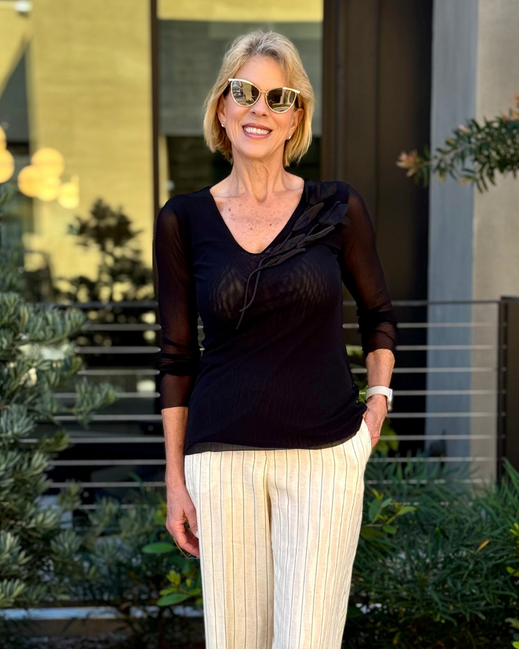 PETIT POIS MARINA FLOWER TOP