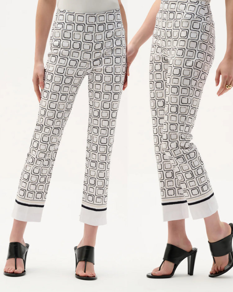 JOSEPH RIBKOFF NAUTICAL GRID PANT