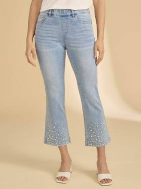 FDJ PEARL HEM BOOT CROP