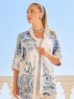 DOLCEZZA IRIS LINEN JACKET