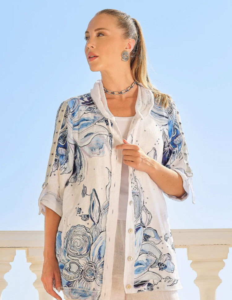 DOLCEZZA IRIS LINEN JACKET