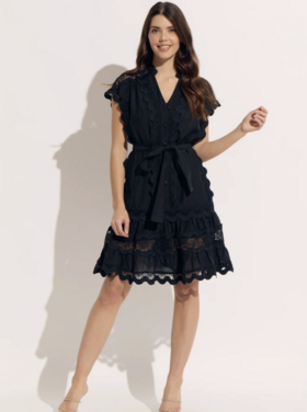 OO LA LA SOIREE BELTED DRESS