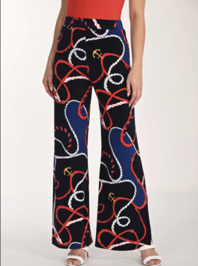 FRANK LYMAN NAUTICAL PALAZZO PANT