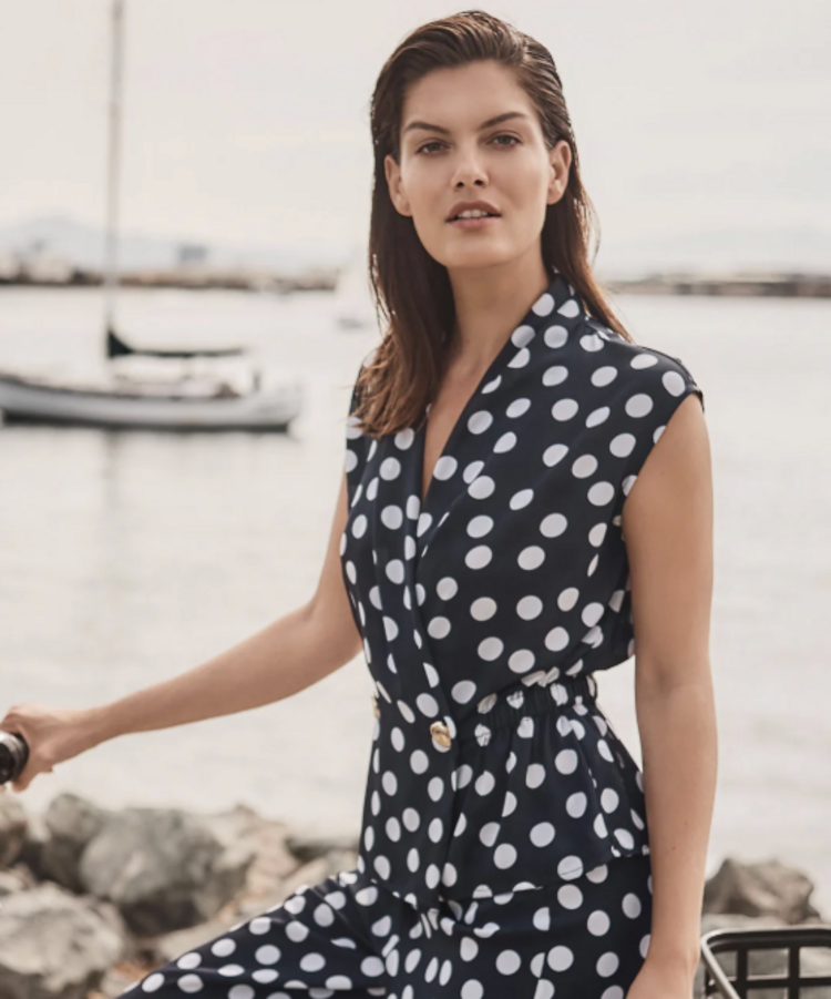 JOSEPH RIBKOFF MONACO DOTS TOP