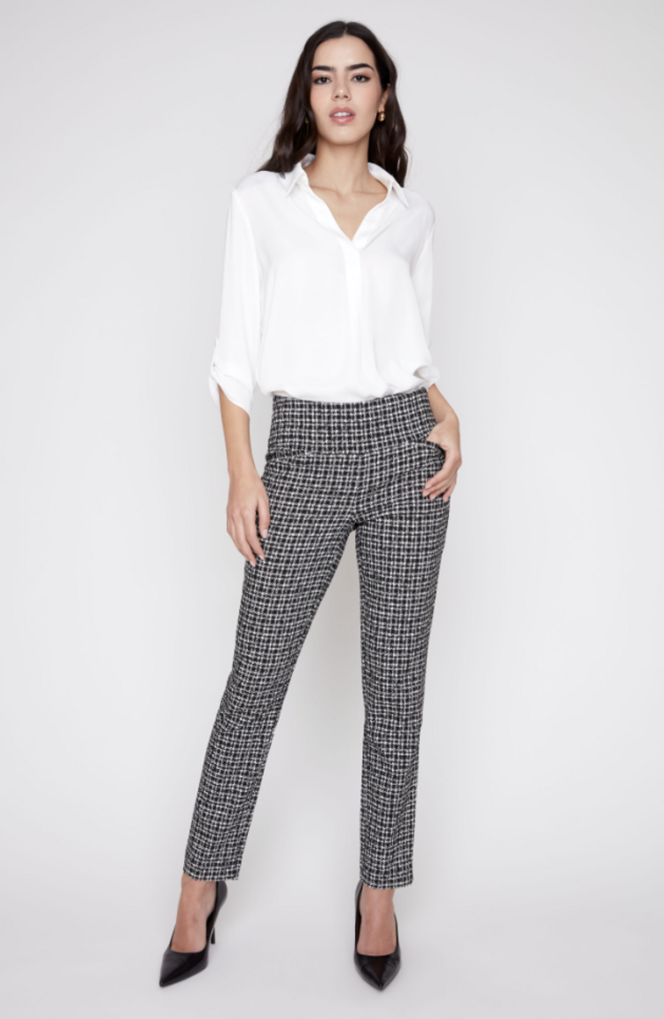 RENUAR SOHO PLAID KNIT PANT