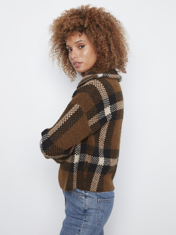 CHARLIE B. CAFE MORNING ZIP CARDIGAN