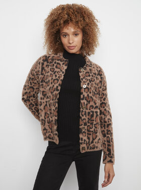 CHARLIE B. LEOPARD  EYELASH PATCH JACKET