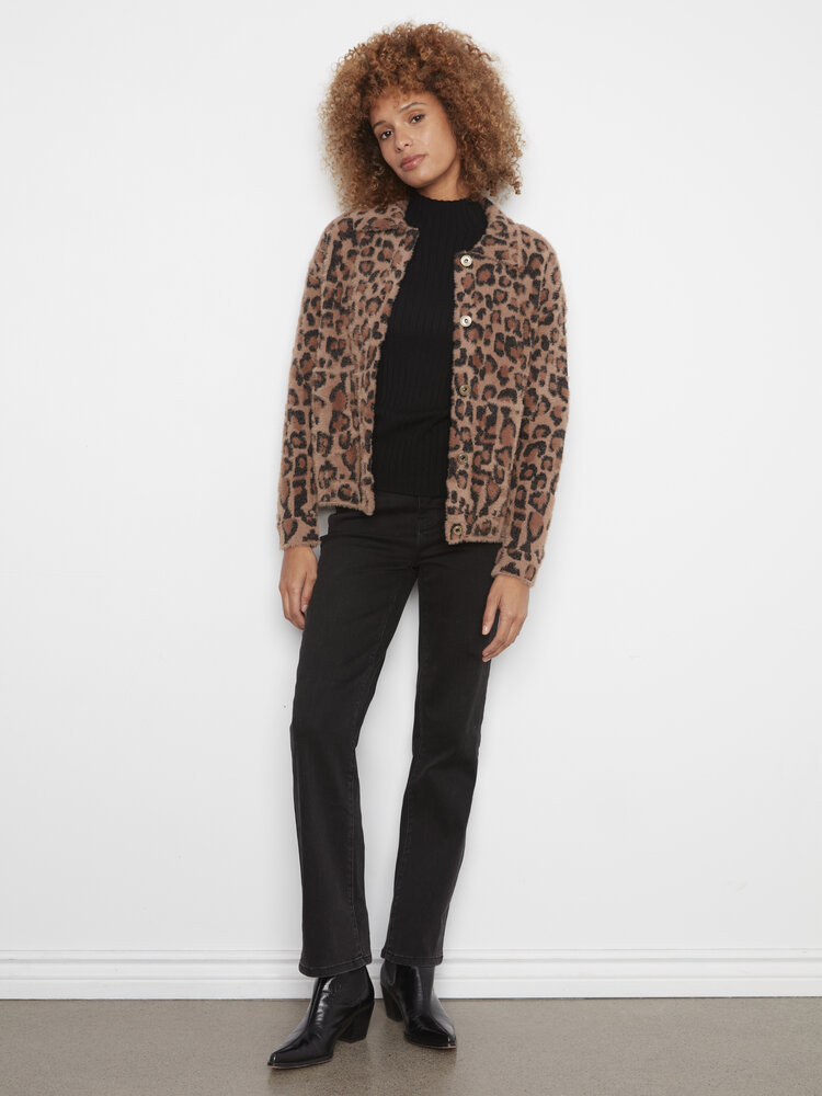 CHARLIE B. LEOPARD  EYELASH PATCH JACKET