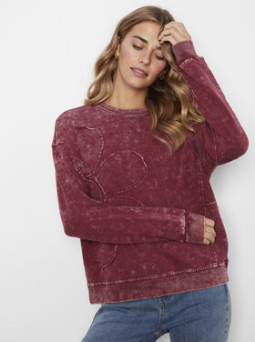 CHARLIE B. MERLOT FLORAL TOP