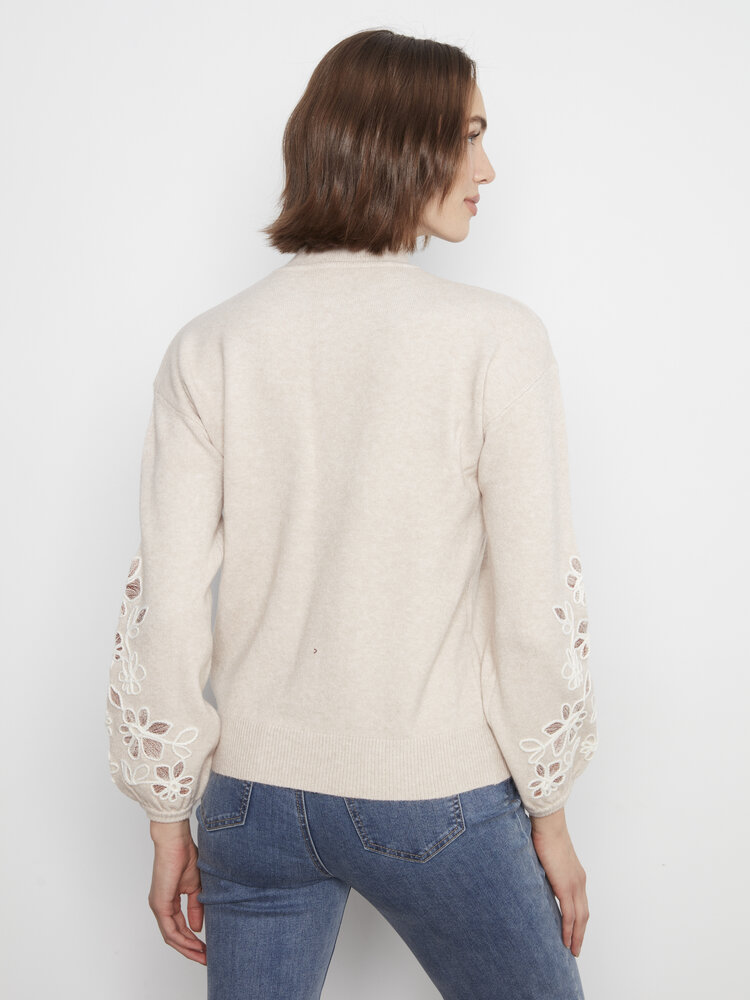 CHARLIE B. ALMOND GLOW SWEATER