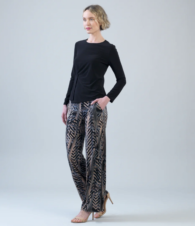 CLARA SUNWOO MOCHA FERN PALAZZO PANT