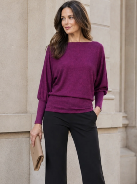CLARA SUNWOO MAGENTA MOOD SWEATER