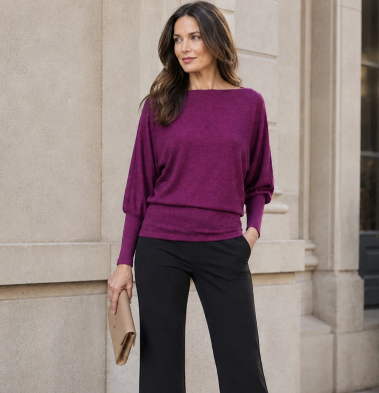 CLARA SUNWOO MAGENTA MOOD SWEATER