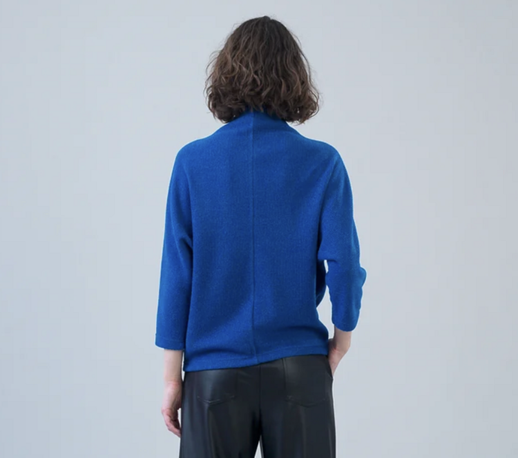 CLARA SUNWOO COBALT RUNWAY SWEATER