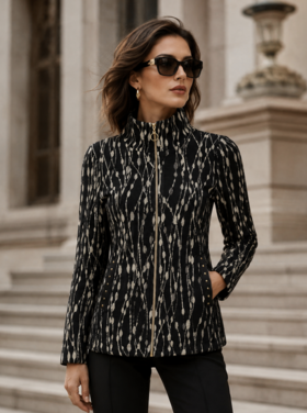 DOLCEZZA BELLISSIMA ZIPPERED JACKET