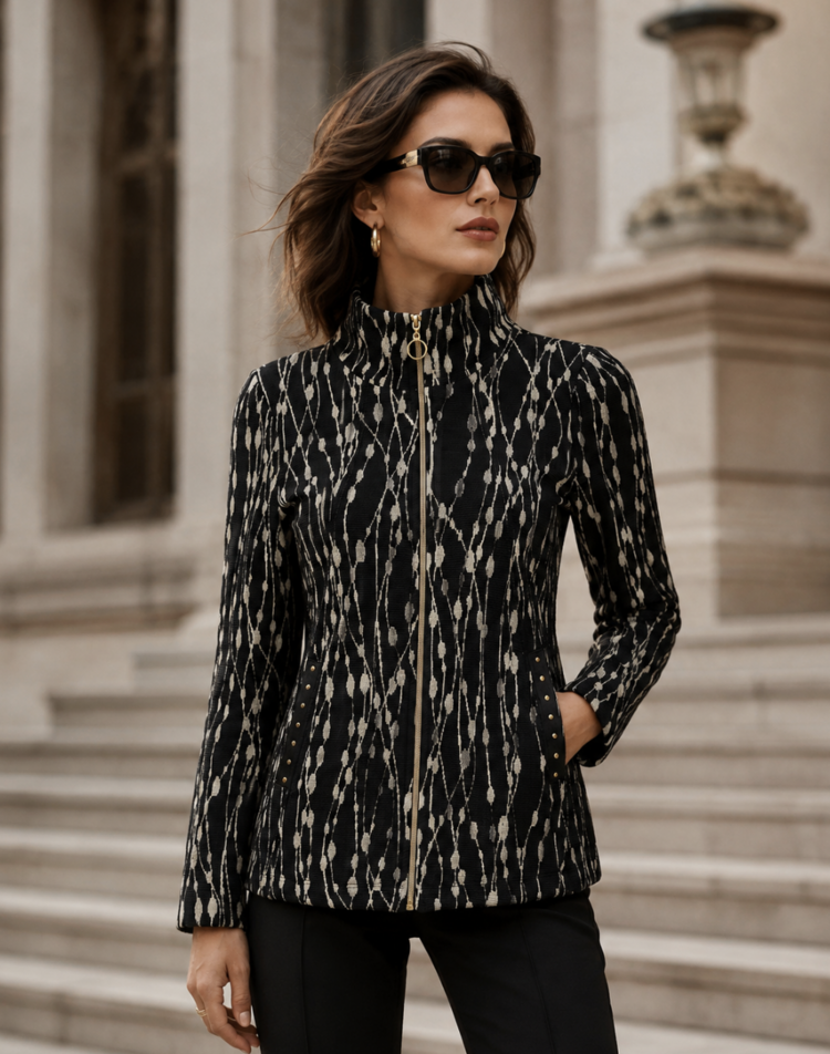 DOLCEZZA BELLISSIMA ZIPPERED JACKET