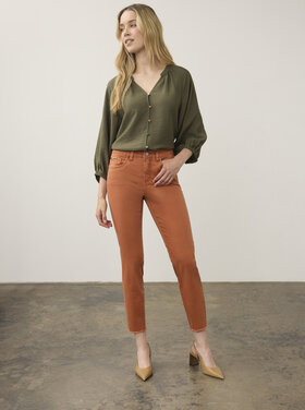 FDJ OLIVIA SLIM ANKLE IN TERRA COTTA