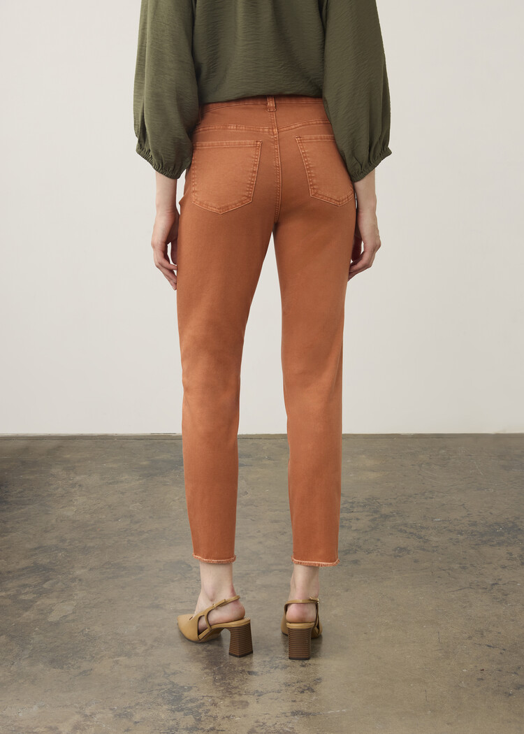 FDJ OLIVIA SLIM ANKLE IN TERRA COTTA