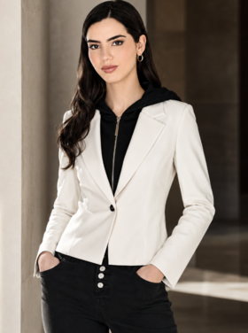 FRANK LYMAN SPORT HOODIE BLAZER