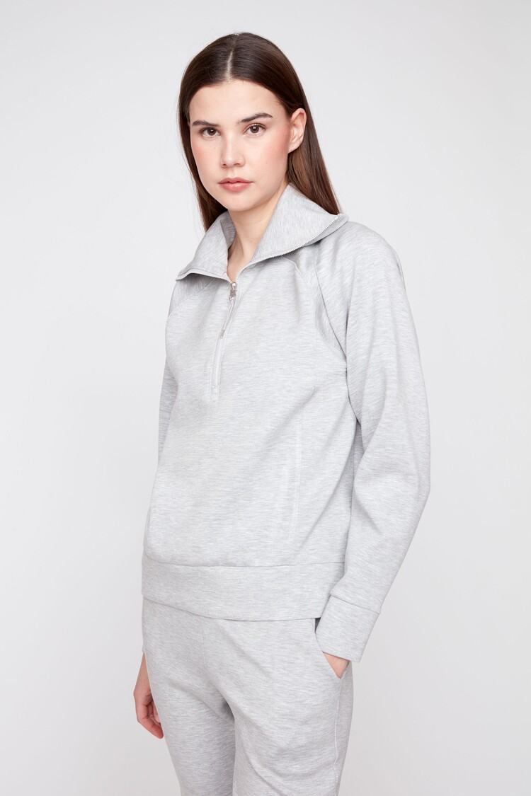 RENUAR HEATHERED TRAVEL TOP