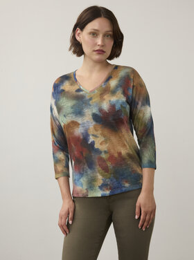 FDJ COURAGE WASH V-NECK TOP