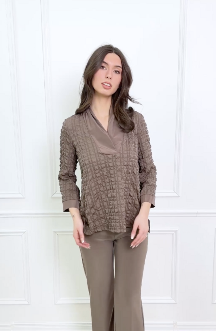 JOSEPH RIBKOFF MINK CRINKLE TOP
