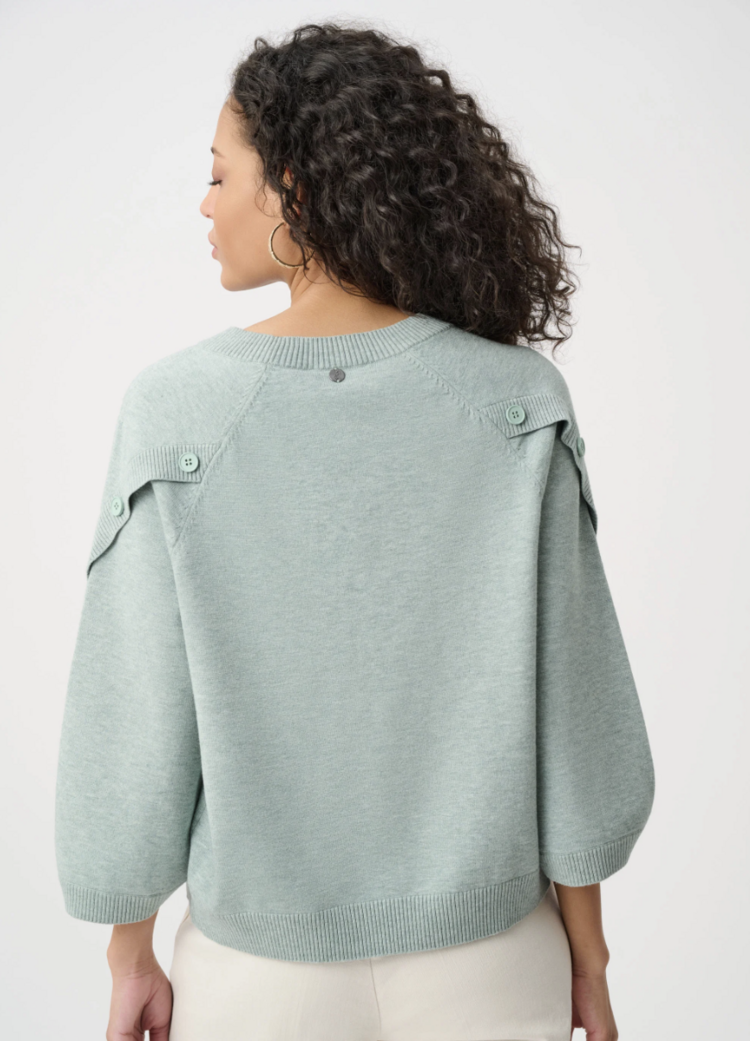JOSEPH RIBKOFF MINT STATEMENT SWEATER