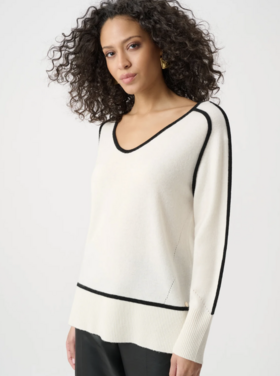 JOSEPH RIBKOFF CLEAN LINES CASHEMERE SWEATER