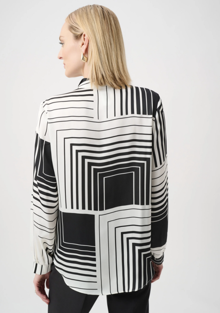 JOSEPH RIBKOFF GEOMETRY BLOUSE