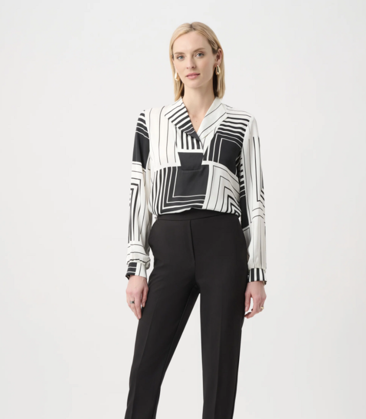 JOSEPH RIBKOFF GEOMETRY BLOUSE