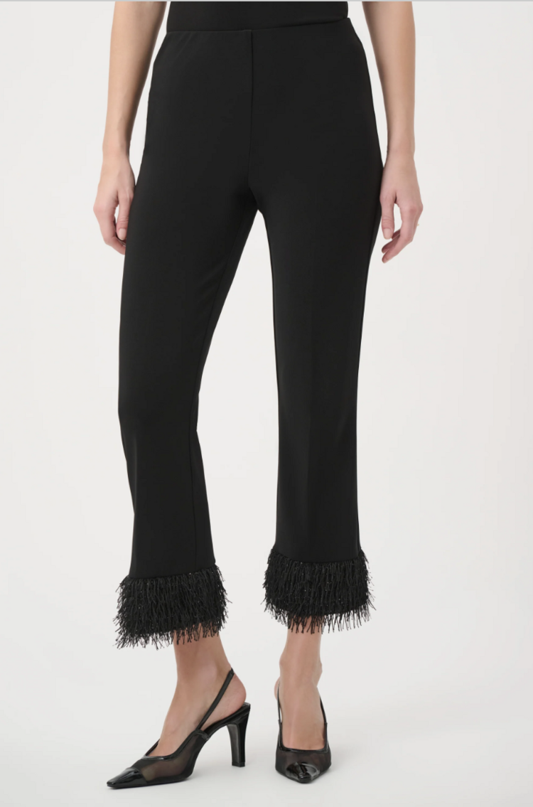 JOSEPH RIBKOFF A TOUCH OF FRINGE PANT