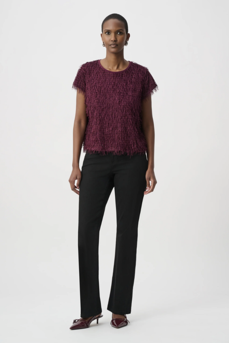 JOSEPH RIBKOFF PARISIAN FRINGE TOP