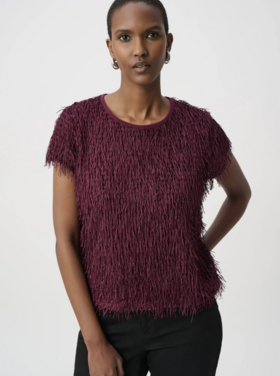 JOSEPH RIBKOFF PARISIAN FRINGE TOP