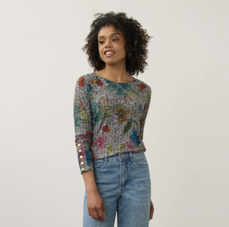 FDJ DANCING HUES RIB TOP