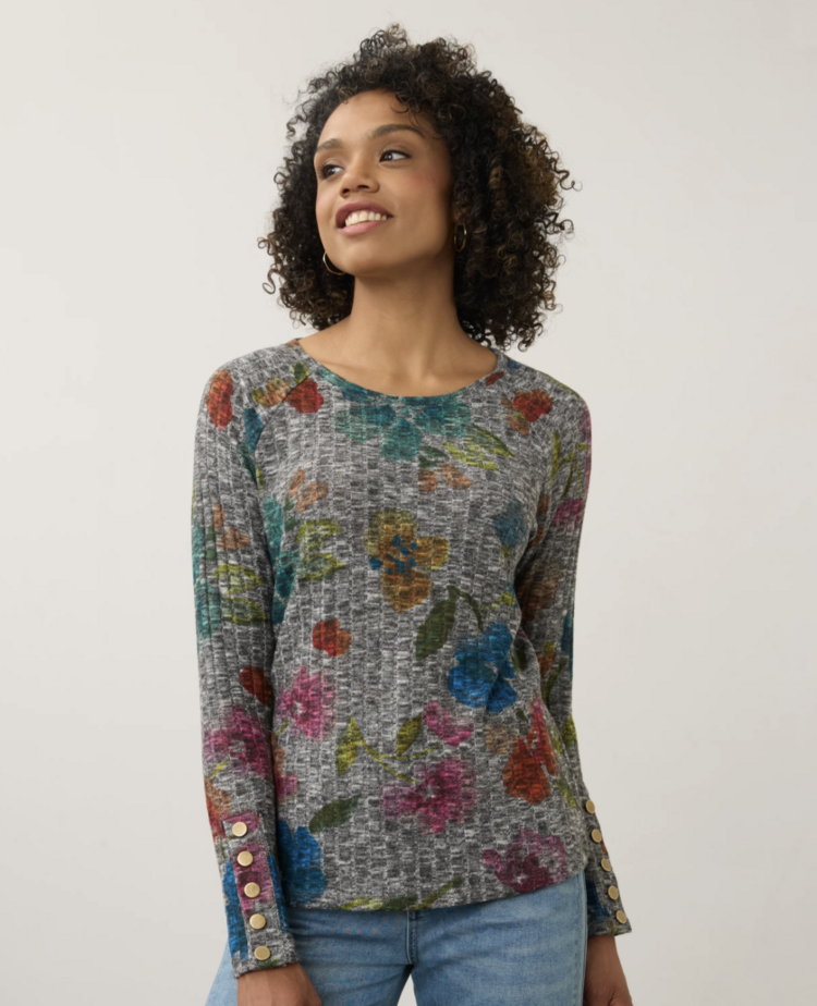 FDJ DANCING HUES RIB TOP