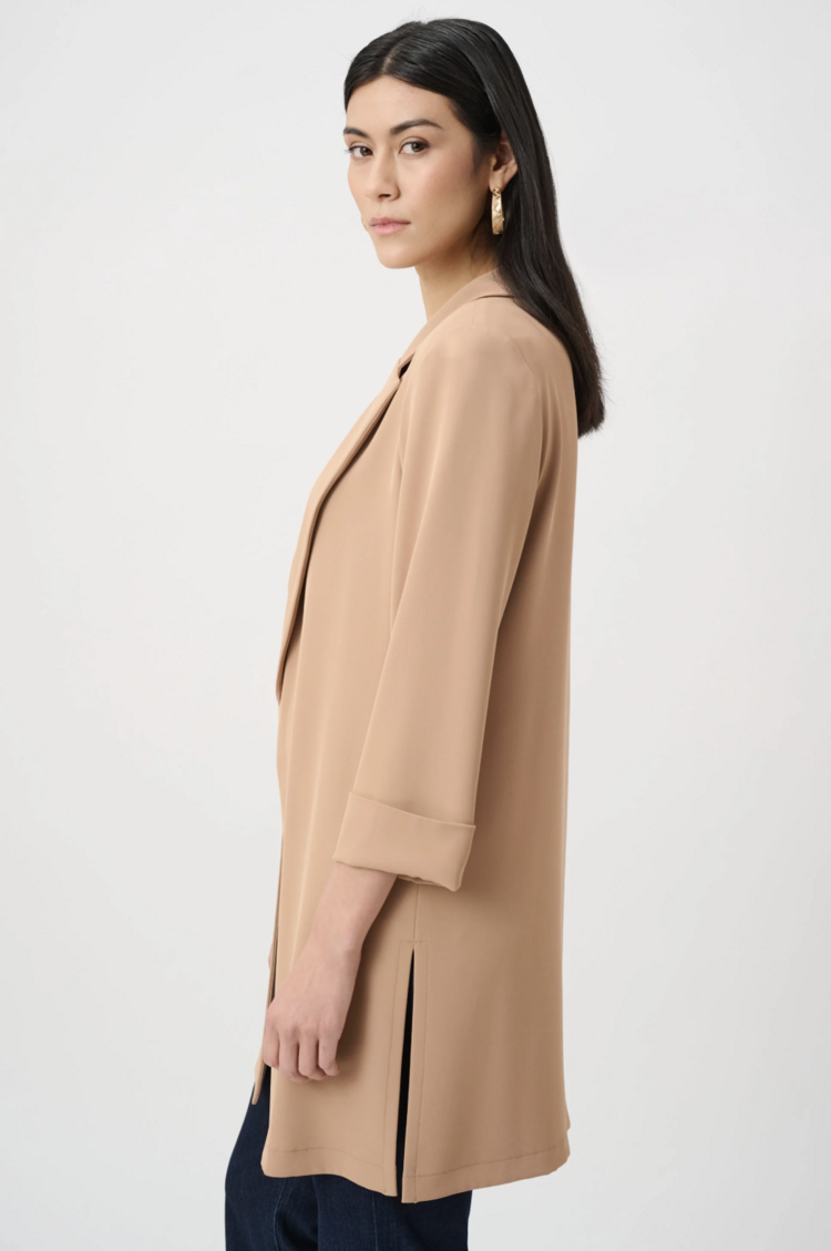 JOSEPH RIBKOFF CAMEL LONGLINE BLAZER
