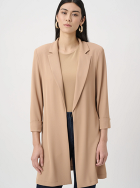 JOSEPH RIBKOFF CAMEL LONGLINE BLAZER