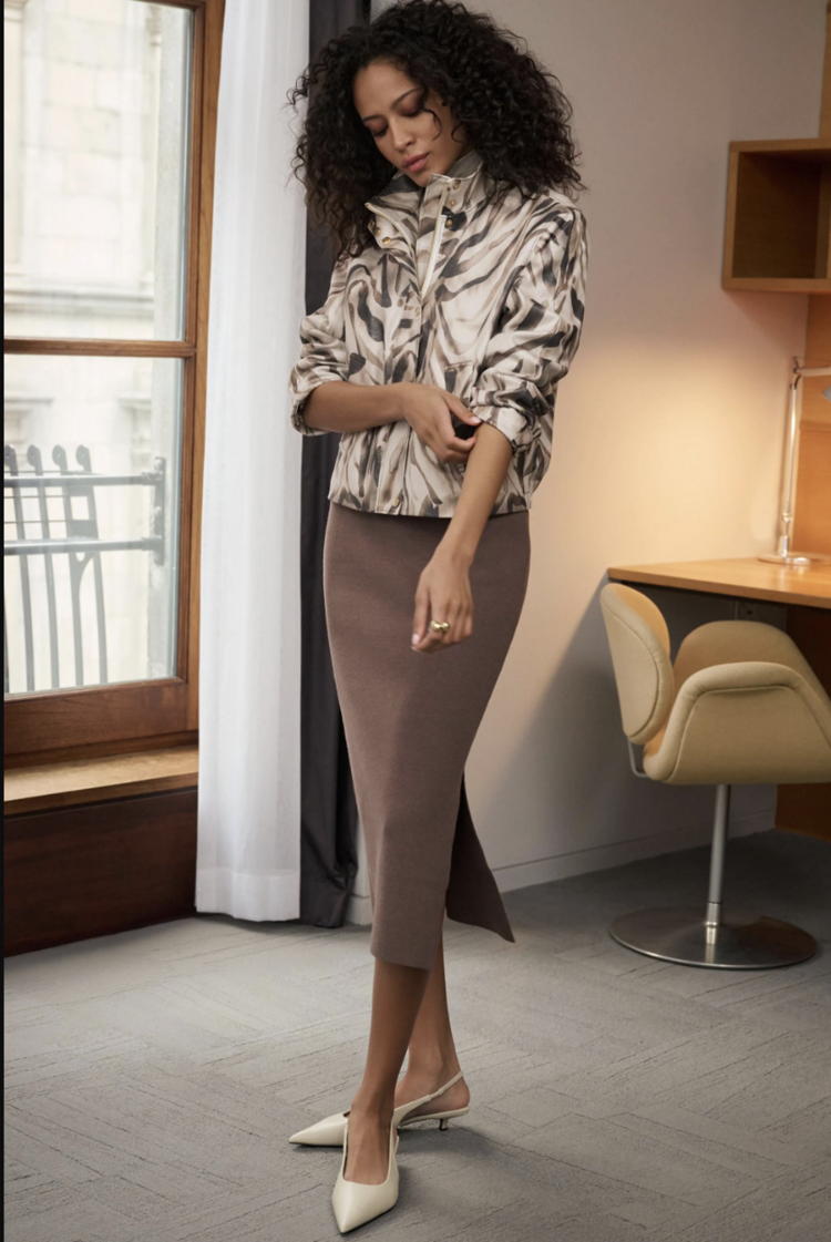 JOSEPH RIBKOFF MOCHA FERN JACKET