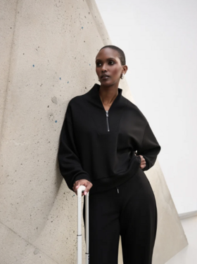 JOSEPH RIBKOFF SPORT HALF ZIP PULLOVER