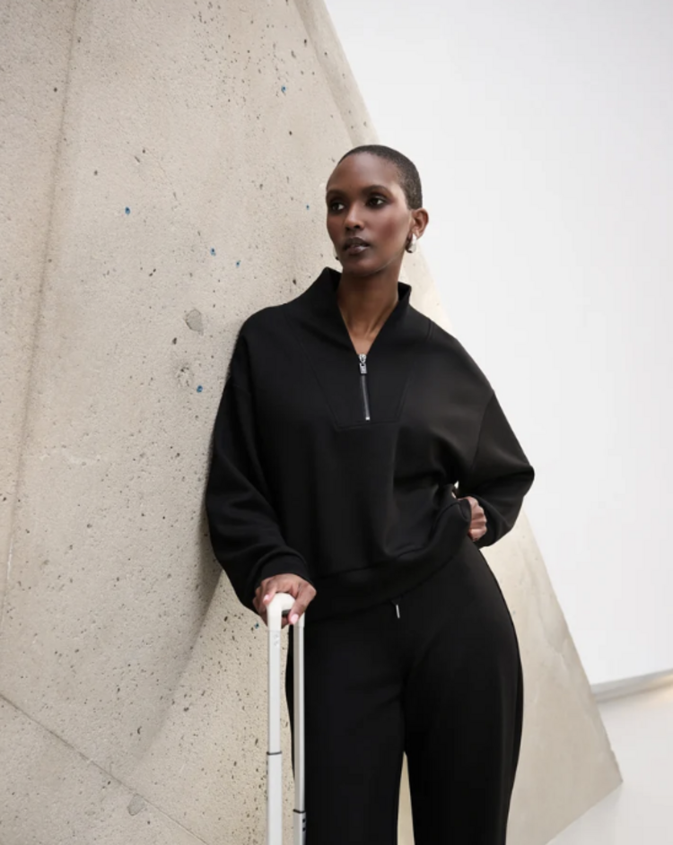 JOSEPH RIBKOFF SPORT HALF ZIP PULLOVER