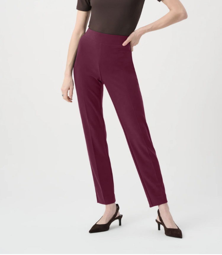 JOSEPH RIBKOFF ELDERBERRY STRAIGHT LEG PANT