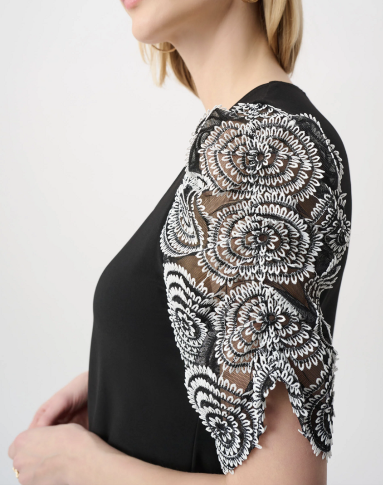 JOSEPH RIBKOFF GALA SLEEVE TOP