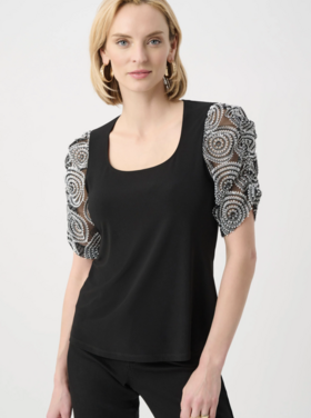 JOSEPH RIBKOFF GALA SLEEVE TOP