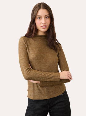 FDJ GOLDEN MOCK NECK TOP