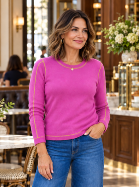 PURE AMICI SUTTON CASHMERE SWEATER