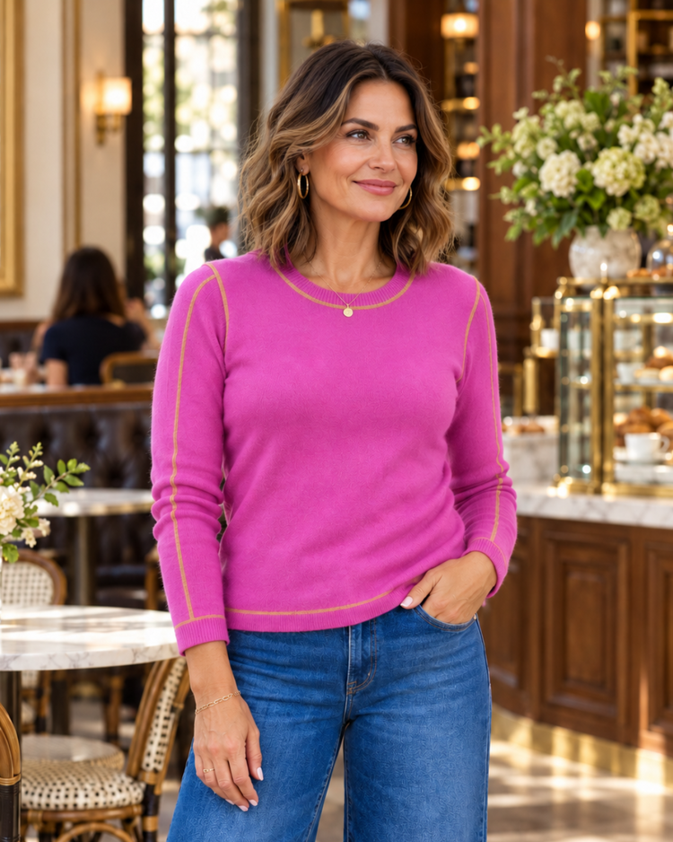 PURE AMICI SUTTON CASHMERE SWEATER