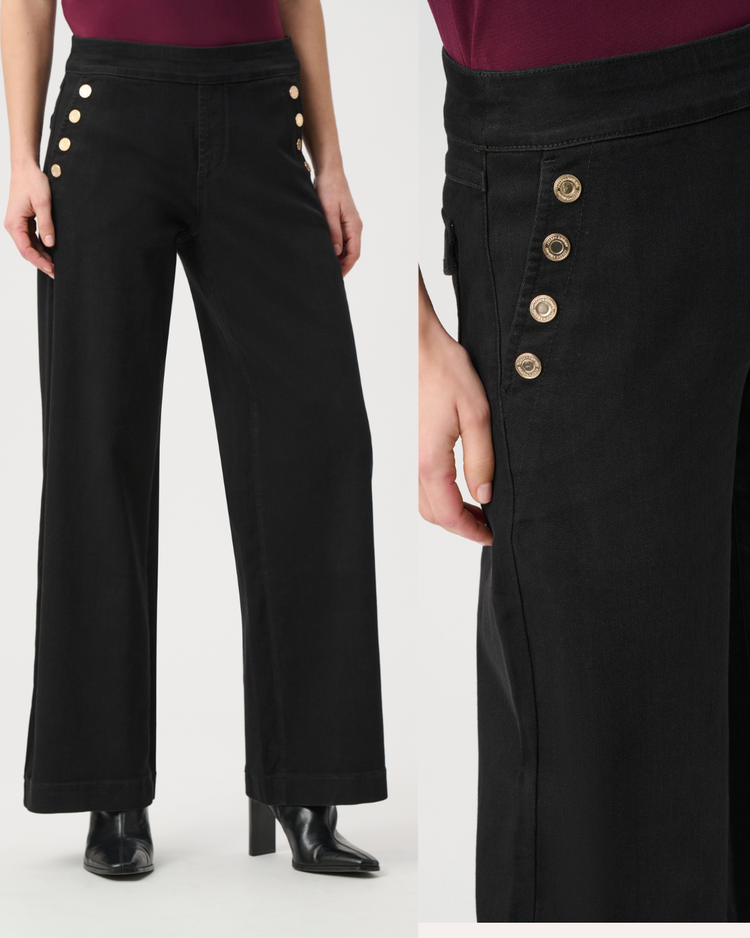 JOSEPH RIBKOFF SAILOR WIDE LEG JEANS