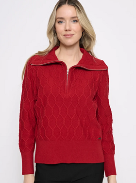 PICADILLY RIBBON RED SWEATER
