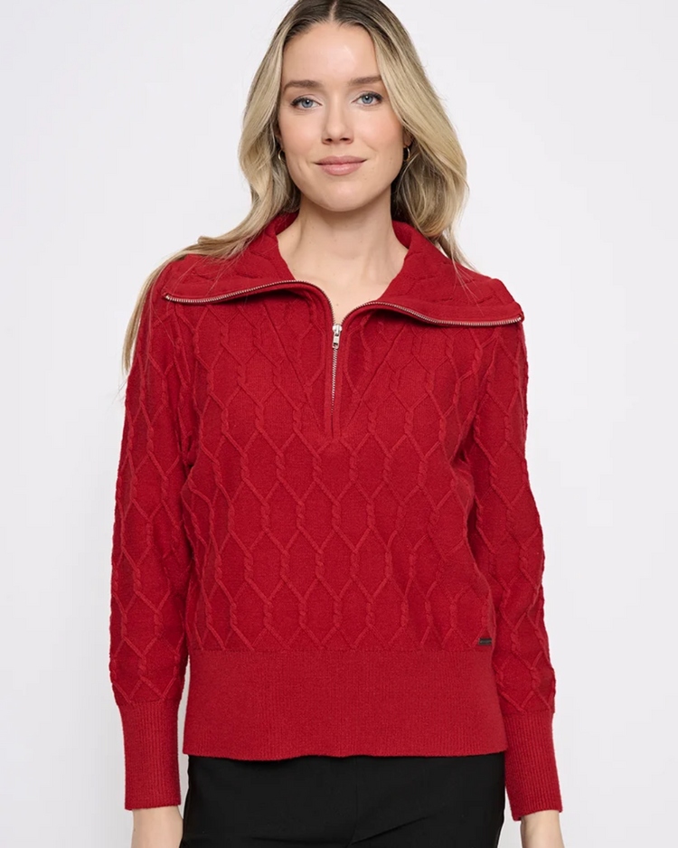 PICADILLY RIBBON RED SWEATER