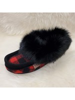 LAURENTIAN CHIEF WOOL/SUEDE SLIPPERS 607G